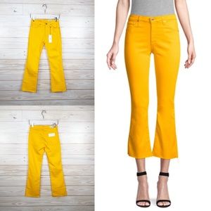 AG Jodi High-rise Crop Flare Jeans In Golden Ochre
